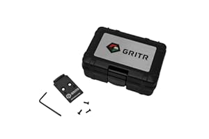GRITR Optic Plate for Mounting RMR Footprint Optics to Walther PDP Firearm Models w/ 2.0 Optic Plate Mounting System - Aluminum Adapter Plate - T10 Torx Screws & Wrench Included