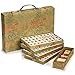 Yellow Mountain Imports Small Size Chinese Mahjong Set, “Rogue Classic” with 146 Ivory Colored Tiles, Vinyl Case, Wind Indicator and Dice - for Chinese Style Gameplay Only [經典象牙」中國麻將]