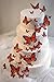 3D MONARCH Butterfly Cake Topper Kit Multi-Sized 30 Butterflies