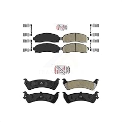 AmeriBRAKES Front Ceramic Rear Semi-Metallic Disc