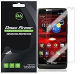 [6-Pack] Dmax Armor- Motorola Luge Screen Protector Anti-Bubble High Definition Clear Shield - Lifetime Replacements Warranty- Retail Packaging