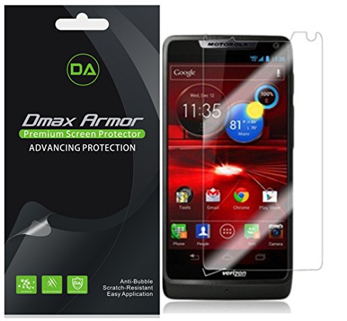 [6-Pack] Dmax Armor- Motorola Luge Screen Protector Anti-Bubble High Definition Clear Shield - Lifetime Replacements Warranty- Retail Packaging