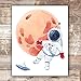 Kids Space Decor Art Prints (Set of 4) - Unframed - 8x10s | Living Room Décor | Classroom Décor | Bedroom Wall Art | Bedroom Wall décor