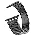 iiteeology Compatible with Apple Watch Band Series 11/10/9/8/7 46mm/45mm, Ultra 3/Ultra 2 49mm, Series 6/5/4 SE 3 44mm, Series 3/2/1 42mm, Stainless Steel Metal Link Band for iWatch - Black