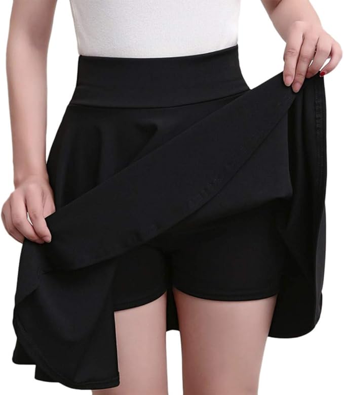 Lavany Faldas de Verano para Mujer, Cintura elástica, Mini Falda de