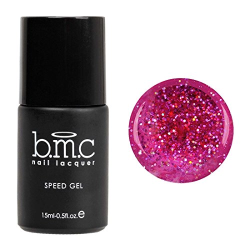 BMC Super Dope Glittery Fuchsia Pink Purple UV/LED Soak Off Speed Gel Polish - Aint No Basic B!tch, Drama BMC Super Dope Glittery Fuchsia Pink Purple UV/LED Soak Off Speed Gel Polish - Aint No Basic B!tch, Drama