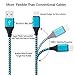 Micro USB Cable, Kakaly 3-Pack 6ft Nylon Braided Fastest Charger Data Cord with Metal Connectors for Android, Samsung Galaxy S7 S6 Edge, Note 4/5,S4 S5 Active, Tab A S/ S2 Pro, PS3/ 4, HTC