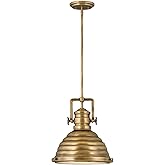 Hinkley Keating One Light Pendant, Heritage Brass