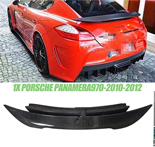 governingsoldiers Car Rear Spoiler,Carbon Fiber,Rear Trunk Roof Spoiler,Lid Spoiler,Suitable for Porsche Panamera 970-2010-2012,1XPanamera970-2010-2012