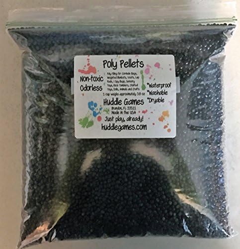 16 lbs Lightweight Plastic Poly Resin Pellets for Cornhole Bags, Weighted Blankets, Vests and Lap Pads, I Spy Bags, Sensory Toys, Stuffed Dolls, Animals and Crafts