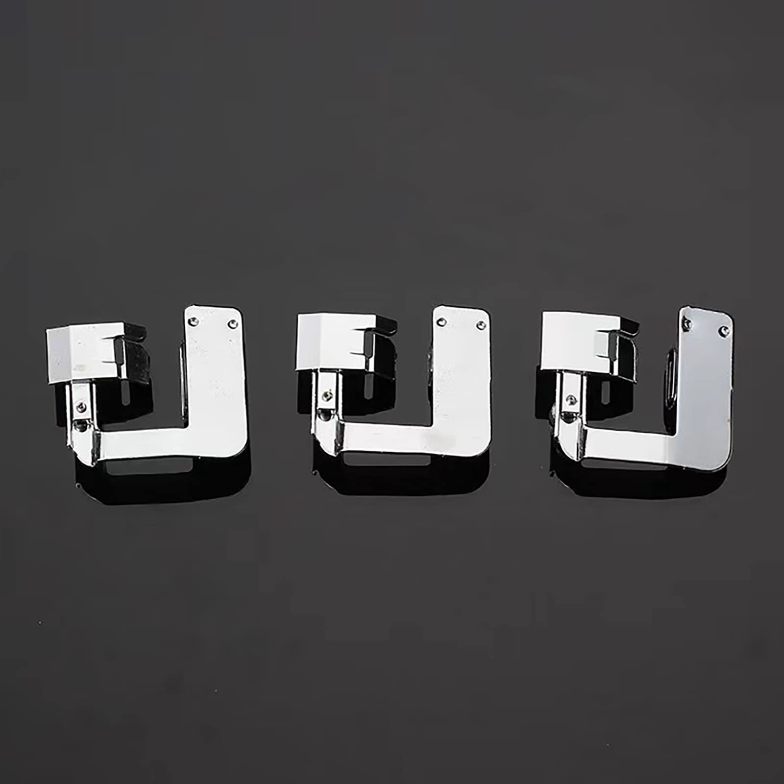 3 Sizes Wide Rolled Hem Pressure Foot Sewing Machine Presser Foot Hemmer Foot Set 1/2 Inch, 3/4 Inch, 1 Inch for Brother Singer and Other Low Shank Sewing Machine