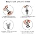 Bathtub Drain Hair Catcher Shower Drain, DATYSON Strainless Steel Drain Protector Bathroom Tub Hair Strainer Trap, Anti-Rust, Fast Water, for Drains from 1.35