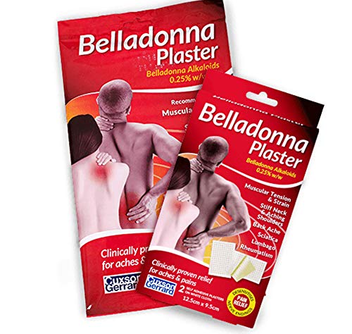 Belladonna Plaster For Ache & Pain Relief 28x17.5 cm by CUXSON GERRARD