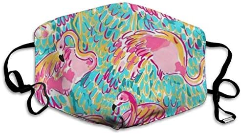 Mouth Mask, Face Mask, Flamingos Face Mask with Ear Loops Mouth Mask Anti Pollution Respirator Dust Mask Earloop Face Dust