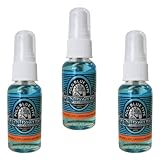 BluntPower 1 Ounce Glass Bottle Oil Based Concentrated Air Freshener and Oil for Burner, Polo Blue (Pack of 3)