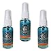 BluntPower 1 Ounce Glass Bottle Oil Based Concentrated Air Freshener and Oil for Burner, Polo Blue (Pack of 3)