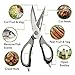 Ultra Sharp Kitchen Shears, Premium with Multipurpose Cooking Poultry Scissors – Heavy Duty Stainless Steel Dishwasher Safe Take Apart Blades– Cuts Chicken, Meat, Herbs – Magnetic Holder