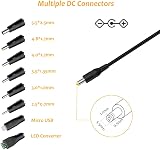 Zolt 5V 3A Power Supply 15W with 8 DC Connectors 100-240V AC Input view 2