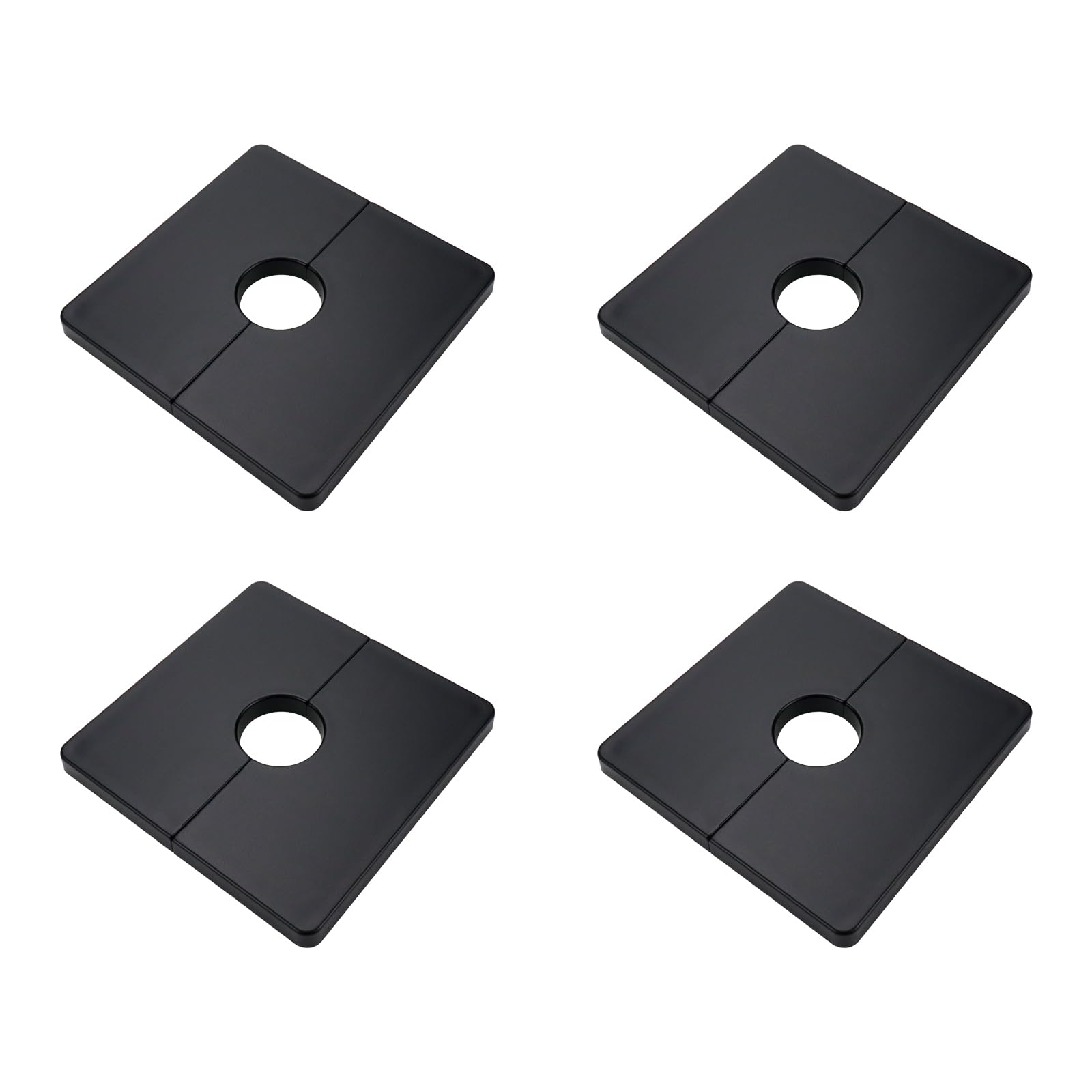 Tsnamay 4 Pcs Wall Split Flange, ABS Square
