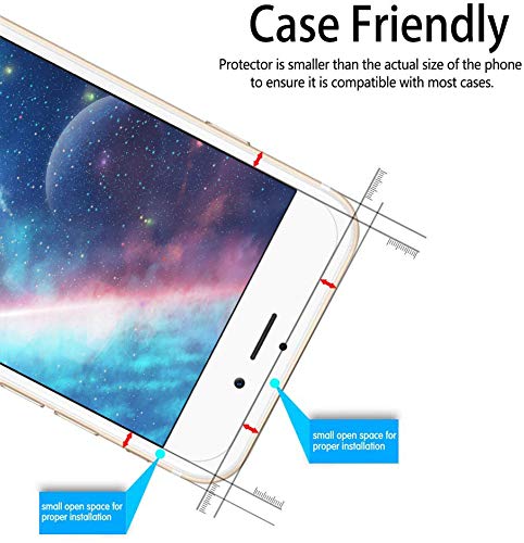 image for NALIGHT Glass Screen Protector for iPhone 8/7/6 [Anti-Scratch]Tempered