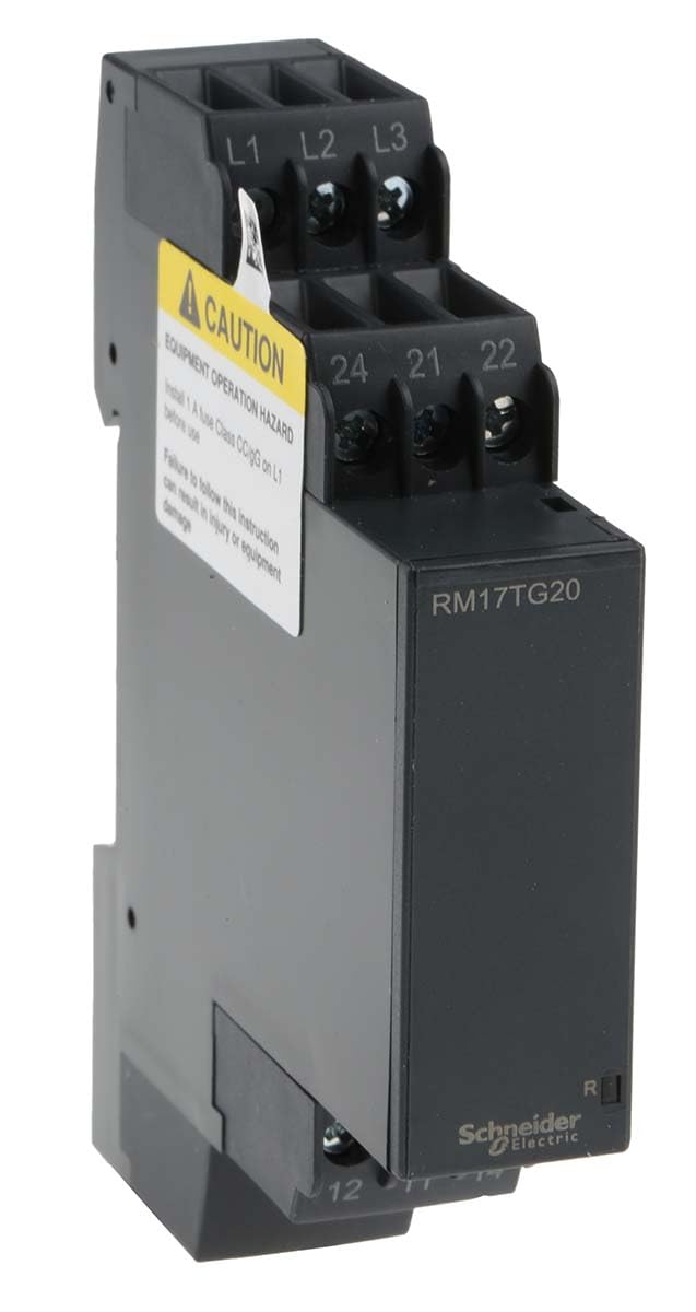 Schneider Electric, Zelio Control, RM17TG20, Modular 3 Phase supply control relay, 5A, 2CO 208-480VAC