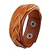 Jenia Leather Braided Bracelet Women Wrap Bracelets Adjustable Wristband Rope Cuff Bangles Unisex Handmade Jewelry for Kids, Boys, Girls, Mens