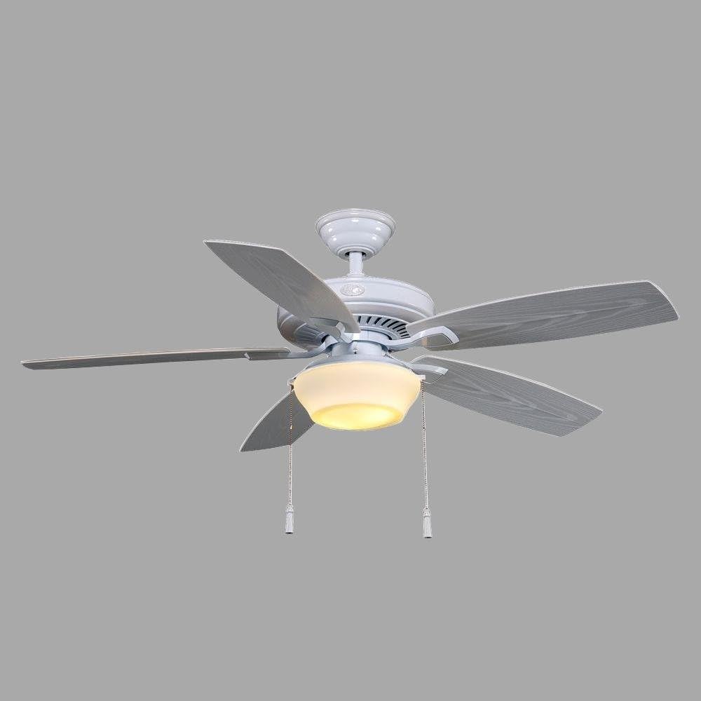 Hampton Bay Gazebo Ii 52 In Indoor Outdoor White Ceiling Fan