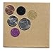 Royal Green Glitter Gold Circle Stickers 3/4 Diameter - Envelope Seals - 0.75 inch 19mm Rounds - 200 Pack