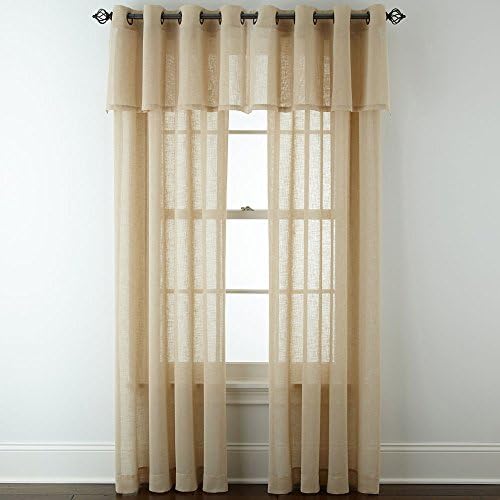 JCPenney Home Bayview Grommet-Top Sheer Panel, 50" x 84", Linen