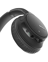 Sony wh ch700 N inalámbricos con cancelación de ruido auriculares w funda de transporte y 10 ft Cable de audio Negro