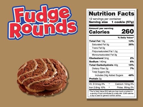 LITTLE DEBBIE FUDGE ROUNDS BIG PACK, 24.1 OZ BOX