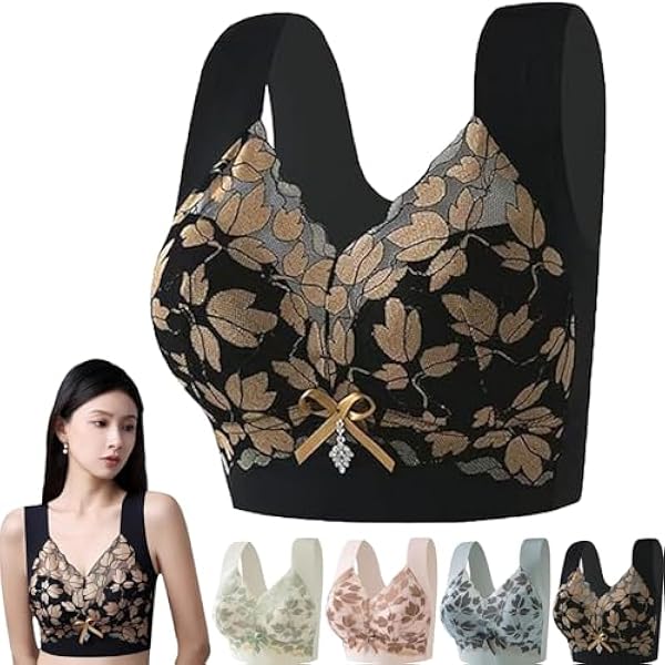 [10枚セット】Soft Up Bra Sサイズ No Underwire Lace Bras for Women Sponge Cup Front Closure