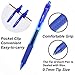 ChicRosa 40 Pack Blue Gel Pens, Retractable Medium Point Gel Ink Pens Smooth Writing for School Office Home, Comfort Grip(20 Pens with 20 Refills) (Blue) (Blue)