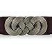 Retro Wide Metal Interlock Buckle Womens Elastic Waist Belt Cinch,Black 5,XXL(32inch-46inch)