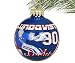 NHL Player Skyline Glass Ball Christmas Ornament- 2 3/4"-New York Rangers #30-Henrik Lundqvist