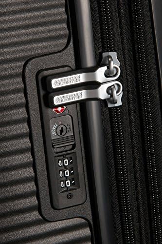 Soundbox - Valise Spinner S Extensible Bagage Cabine, 55 cm, 35.5/41 L, Noir (Bass Black)