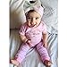 3pcs Newborn Infant Baby Girls Clothes Tops Romper+Warm Leggings+Headband Outfits Set (0-3 Months, Pink)