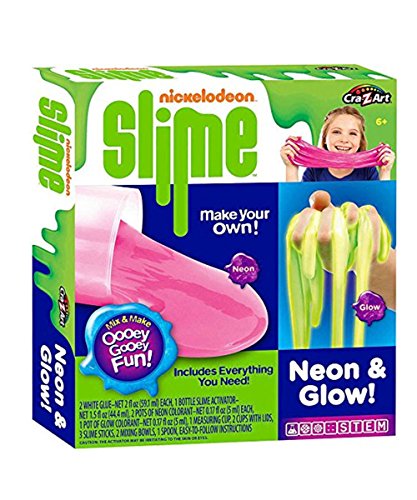 Cra-Z-Art Nickelodeon Neon and Glow Slime Making Kit