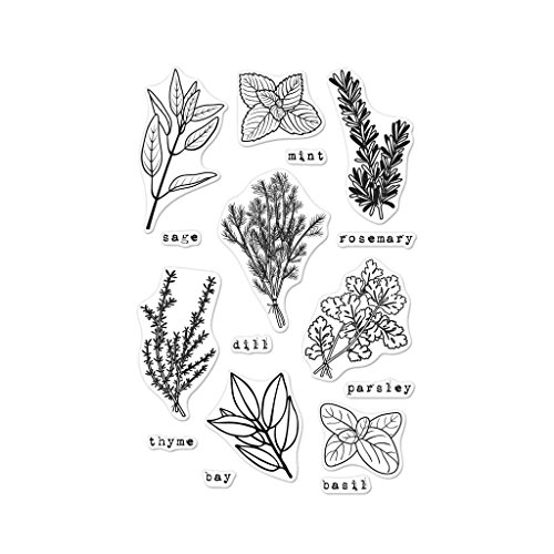 Hero arts cm155 fresh herbs photopolymer stamp