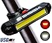 SIGEM Ultra Bright Bike Tail Light, Headlight, USB Rechargeable, Bicycle Flashing Rear taillight, LED Safety Warning Strobe Head Light, Also for Helmet and Backpack Max.120 Lumens (Red-White Light)