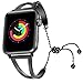 fastgo Bracelet Stainless Steel Band Compatible with Apple Watch 42mm 44mm 45mm Women, Metal Strap Cuff Womens for Iwatch SE & Series 7 6 5 4 3 2 1