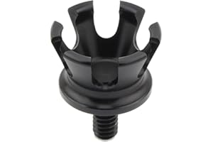 DAKLVNG Seat Bolt Screw 1/4"-20 Thread Crown Seat Nut Aluminum for Harley 1996-2024 Sportster 883 1200 Touring Road King Street Glide Dyna Street Bob Softail Fat Boy Wide Glide (Black)