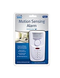 SABRE Sensor de movimiento inalámbrico con sistema de alarma de seguridad antirrobos con sirena de 120 dB y detección con ángulos de amplia visión Fácil instalación propia