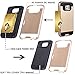 Galaxy J1 (2016)/Luna/Express 3/AMP 2 Case,AnoKe [Credit Card Slots Holder][Not Wallet] Hard Silicone Rubber Hybrid Armor Shockproof Protective Case For Samsung Galaxy J1 j120 KLS Rose Gold