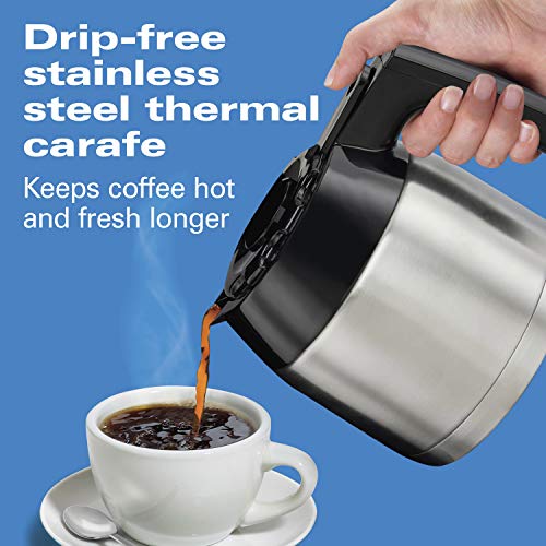 Hamilton Beach 8 Cup Programmable Coffee Maker with Thermal Carafe