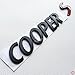 zorratin Black Metal Cooper S coopers letter Emblem Badge Lettering for mini cooper Rear Trunk Lid Hatch Tailgate R50 R52 R53 R56 R56N R57 R58 R59 R60 R61 F55 F56