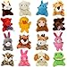 Maliweg 16-Pack Mini Animal Plush Toy Set, Soft Plush Toys for Kids Party Favors, Keychain Ornament,Birthday Party Supplies,Prize Rewards