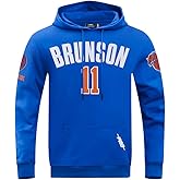 Pro Standard Mens NBA New York Knicks Jalen Brunson #11 Classic Pullover Hoodie Royal Blue 3Xl