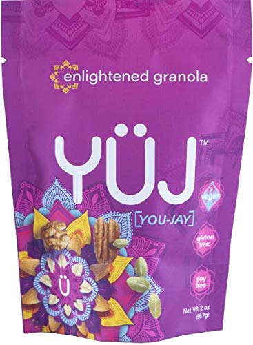 YÜJ Organic Vegan Granola | Original Recipe Snack Packs (2oz) | Pack of 6