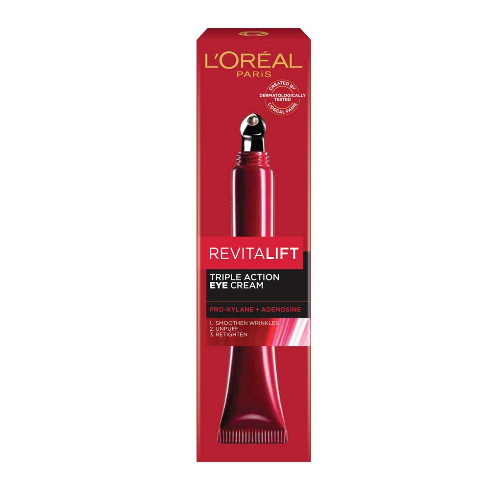 L'Oreal Paris Revitalift Triple Action Eye Cream, 15 ml Amazon.in Beauty